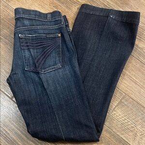 Seven7 Indigo DOJO Denim Jeans with Unique Pocket Design